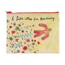Blue Q I Like Who I'm Becoming Zipper Pouch