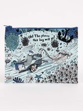 Load image into Gallery viewer, Blue Q Zipper Pouch