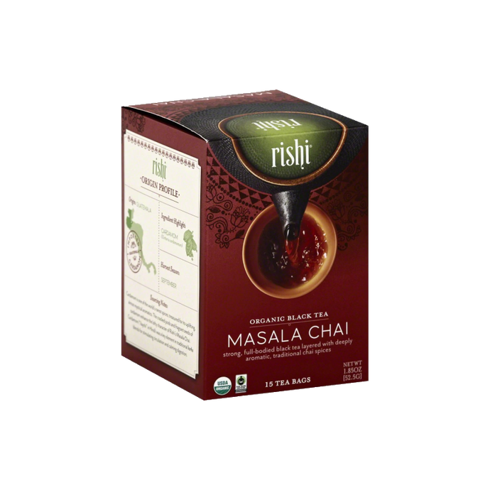 Rishi Tea Organic Masala Chai 15ct Sachets 2 Pack