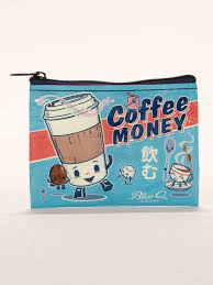 Blue Q Coffee Money Coin Purse