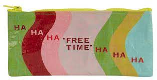 Blue Q Ha Ha Free Time Pencil Case