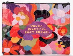 Blue Q You're Beautiful Zipper Pouch