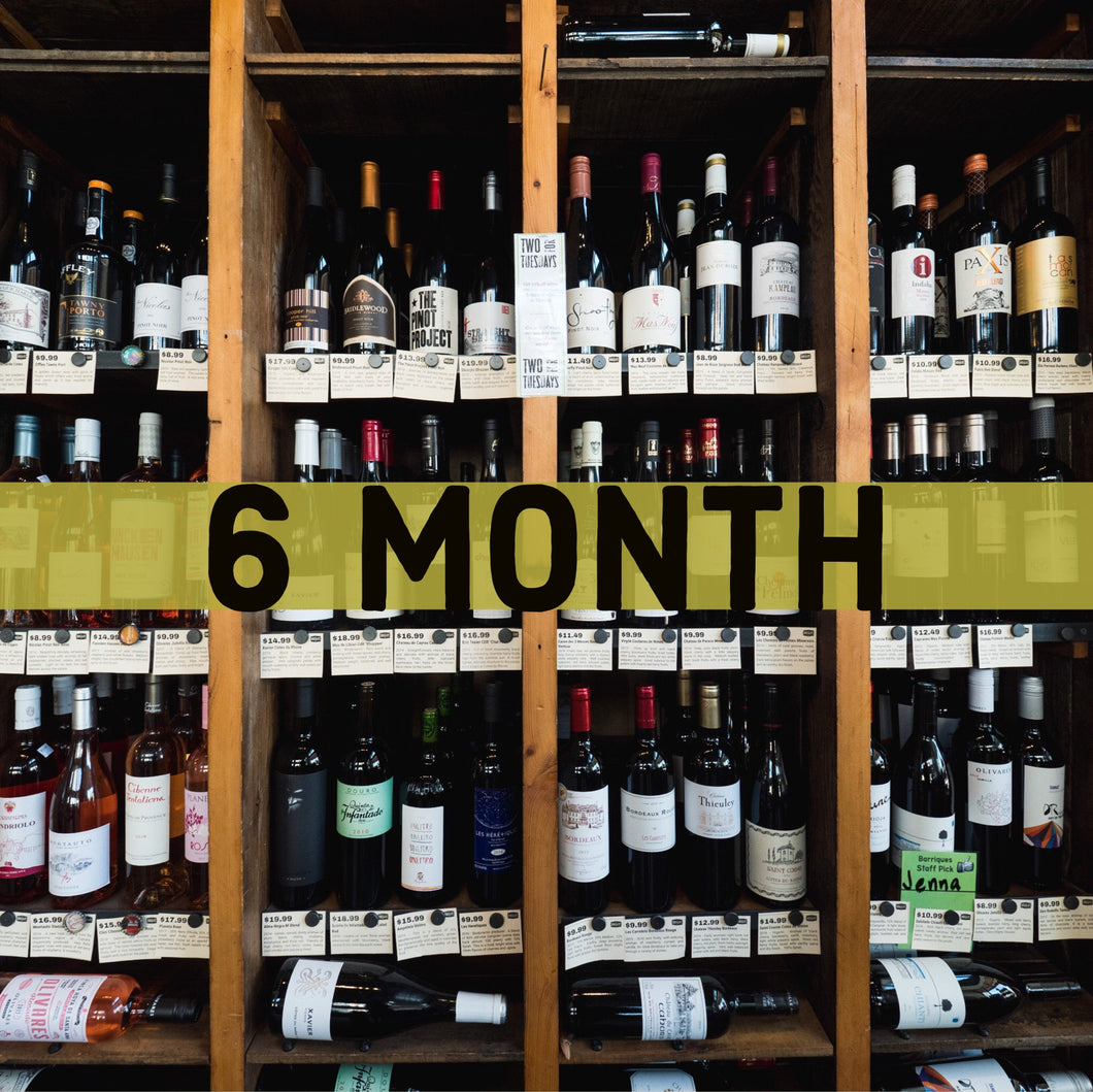 Wall of 100 Wine Club 6 Month Subscription