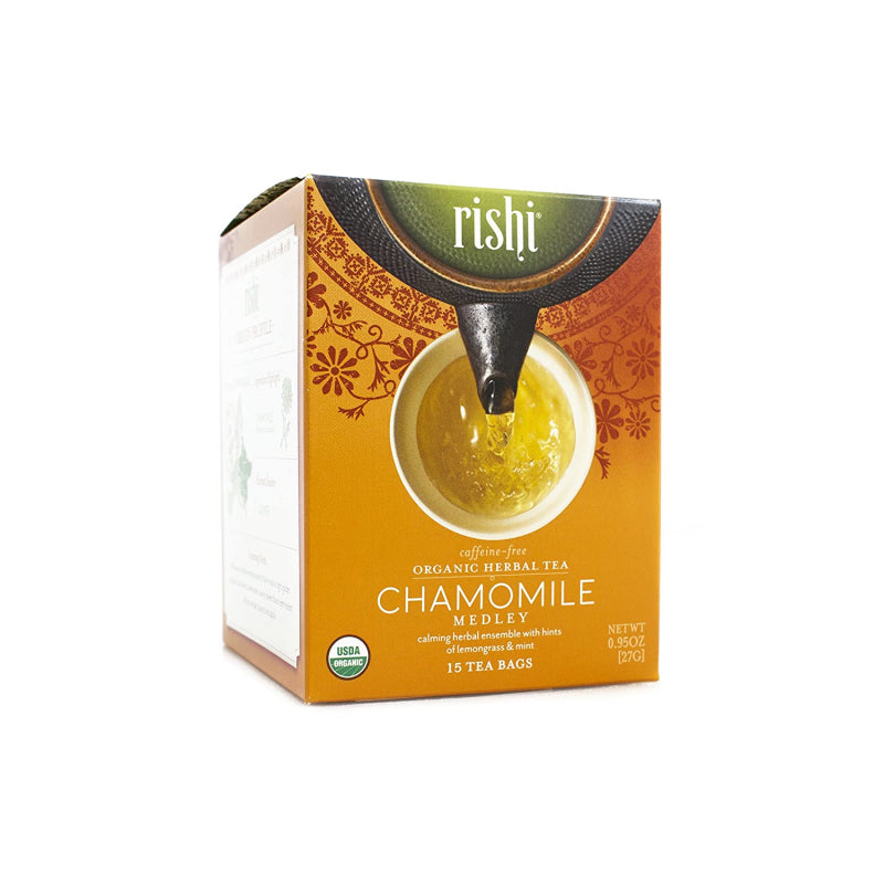 Rishi Tea Organic Chamomile Medley 15ct Sachets 2 Pack