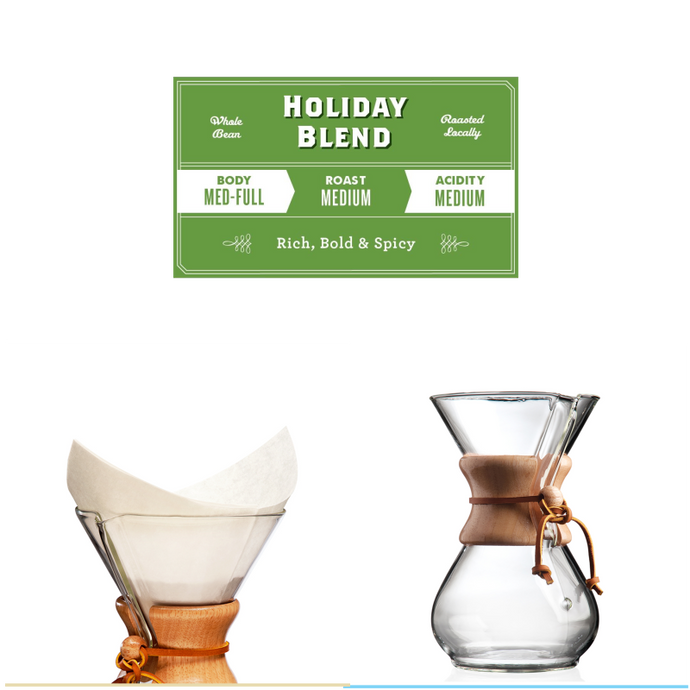 Holiday Bundle - Chemex, Holiday Blend & Filters
