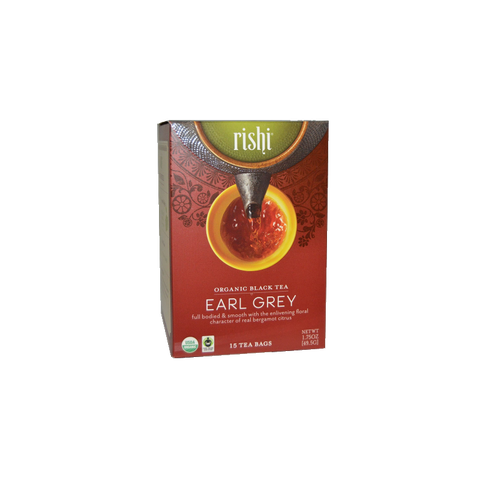 Rishi Tea Organic Earl Grey 15ct Sachets 2 Pack