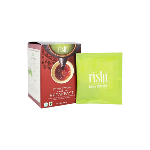 Rishi Tea Organic English Breakfast 15ct Sachets 2 Pack